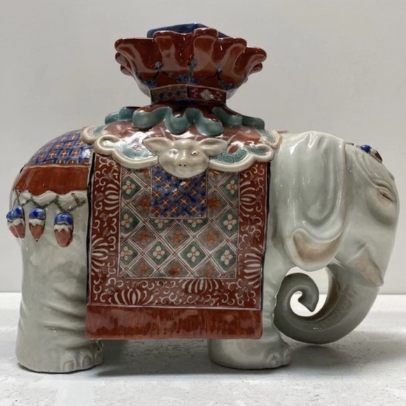 Other - Antique Edo/Meiji Period 18/19c Japanese Porcelain Elephant Kakiemon Style